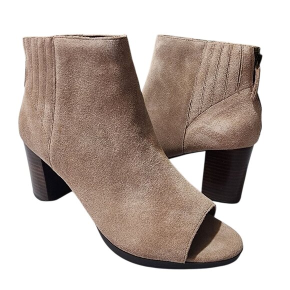 Bella Vita Women's‎ Lex Open Toe Booties almond Sue - Picture 2 of 11